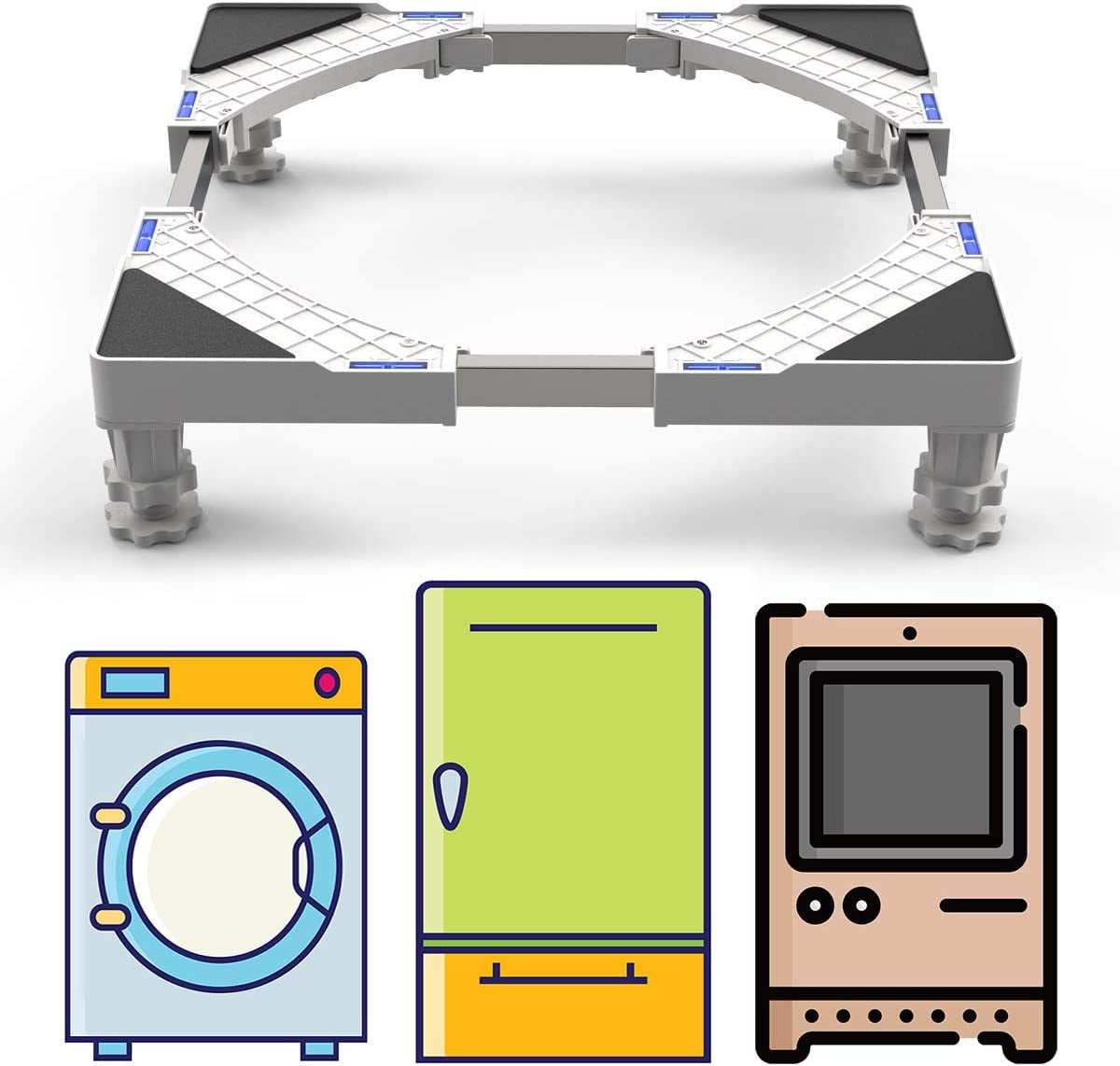 Dewel Adjustable Base for Washing Machine, 4469 Cm Washing Machine