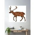 thumbnail image 2 of Rudolph The Red Nose Reindeer Poster Wall Art, Modern Wall Decor For Living Room Bedroom, 30x30 UNFRAMED, 2 of 3