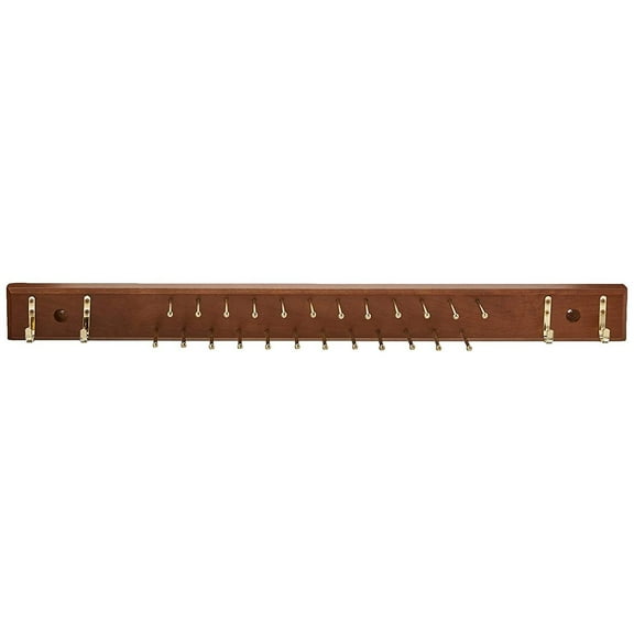 Proman Products Home Essential Tie & Belt Hanger in Walnut finish.