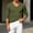 Army Green, variant on Men's V-Neck Mesh Breathable Long-Sleeve Tee, Moisture Wicking Quick-Dry Fabric for gym practices Orange S