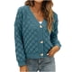 thumbnail image 2 of Pntutb moda mujer manga larga cárdigan sólido otoño Casual abrigo blusa top Pntutb Pntutb-5571, 2 of 5