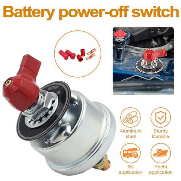 Heavy Duty Master Battery Quick Disconnect Power Cut Shut Off Switch 300A
