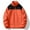Orange, variant on Fesfesfes Plus Size Puffer Jackets For Women Mens And Fleece Winter Breathable Windproof Cardigan Jacket With Warm Tank Fall