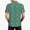 thumbnail image 5 of Vsdgher Jungle Animals Print Men's Short Sleeve Stretch Polo Shirt, Moisture-Wicking Performance Polo Shirt, 5 of 8