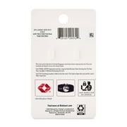 Protege Key Luggage Locks, Black, Set of 2