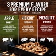 thumbnail image 2 of Smoking Wood Chips Variety Pack, Apple Mesquite Hickory Wood Chips for Smokers, Grilling, BBQ, Camping,Compatible with Gas & Charcoal Grill,3 x 1.8 Lb Bags, 2 of 6