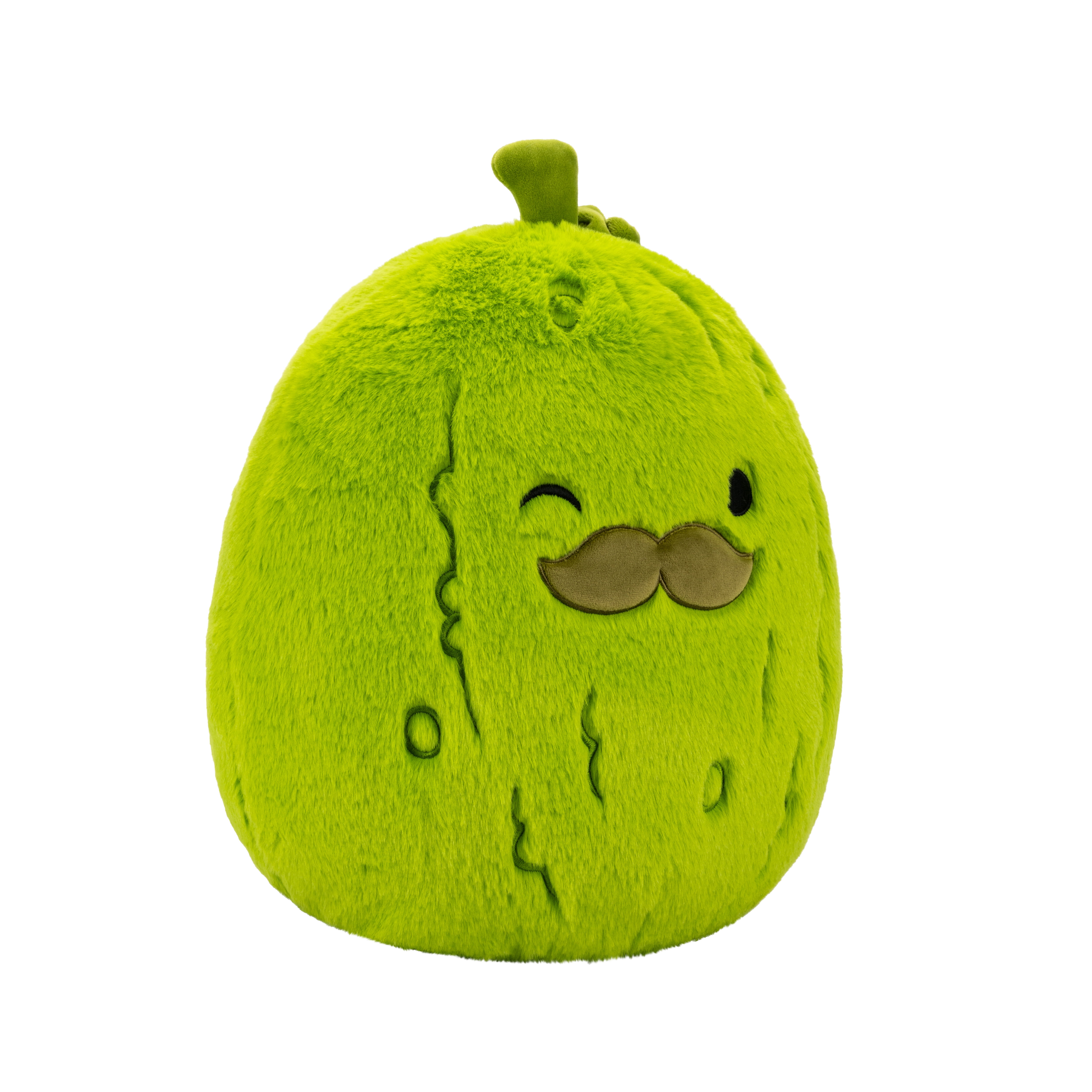 Squishmallows FuzzAMallow Official 12 inch Charles the Pickle with Mustache - Child's Ultra Soft Plush Toy