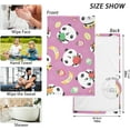 thumbnail image 2 of Cartoon Panda and Fruit Towels, 2 PCS, Super Soft Absorbent Hand Towel Cotton Bath Towels for Bathroom Hotel Kitchen Spa Gym 16 X 28 Inches, 2 of 7