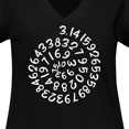 thumbnail image 4 of Inktastic Pi Day Pi Numerals in Spiral Women's Plus Size V-Neck T-Shirt, 4 of 5