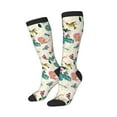 thumbnail image 2 of Easygdp Bird Butterfly Rose Soccer Socks Sport Knee High Socks Calf Compression Athletic Socks for Men and Women, 2 of 9