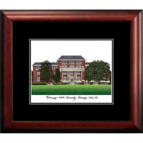 Campus Images MS997A 14 x 18 in. Mississippi State University Academic Satin Mahogany Framed Lithograph