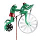 thumbnail image 1 of Viento De Metal Para Bicicleta, Hecho A Mano, Rana, Gato, Conejito, Mantis, Escultura Para Decoración De Jardín Y Césped sonducket HA045085-01, 1 of 6