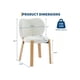 thumbnail image 5 of 2-piece set of home plush makeup vanity sillas: teddy fabric, comfy, con back support para dressing room, dormitorio, o oficina, 5 of 8