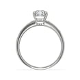 thumbnail image 2 of 0.70 Carat Excellent Cushion Cut Real Diamond New Design Solitaire with Accents Ring for Wedding and Engagement Solid 14K White Gold Size 11, 2 of 6