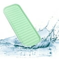 thumbnail image 5 of Soap Dish Soap Cleaning Storage Keep Soap Dry for Home Bathroom Kitchen Silicone Light Green 23x9cm, 5 of 6