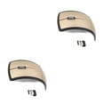 thumbnail image 2 of Seitruly Wireless Folding Mouse Work Replacement Portable Desktop PC Travel Gamer Accessory Mice External Portable Cordless oro 2Conjunto, 2 of 6