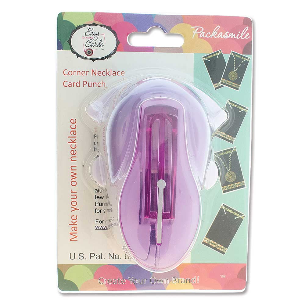 Easy Earring Cards Corner Necklace Card Punch