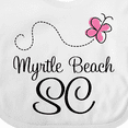 thumbnail image 4 of Inktastic Myrtle Beach South Carolina Girls Baby Bib, 4 of 4
