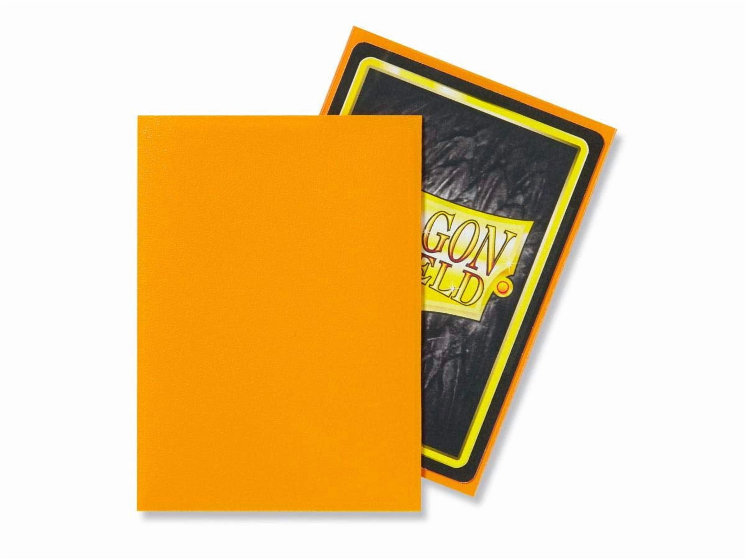 10 Packs Dragon Shield Matte Orange Standard Size 100 ct Card Sleeves Display Case