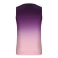 thumbnail image 4 of Penkiiy Men's Gradient Workout Tank Tops Gym Cut Off Sleeveless T Shirt Bodybuilding Fitness Muscle Athletic Tank Tops M Purple, 4 of 4