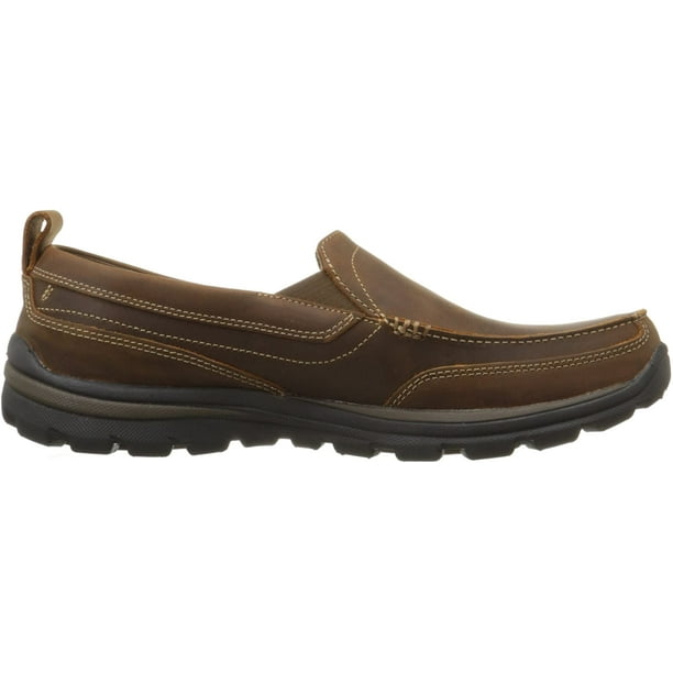 Skechers Mens Relaxed Fit Memory Foam Superior Gains Slip On Walmart