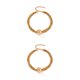 thumbnail image 4 of Sonducket Collar de mujer Collar de cadena torcida Festival en capas Aniversario Gargantilla ajustable Joyería de moda Novia Oro Gold 2piezas Sonducket CBP227559, 4 of 6