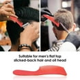 thumbnail image 3 of Langgg Coiffeur Coiffeur Courbe Peigne de Coiffure Plat Top Peigne Rouge, 3 of 8