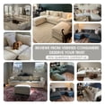 thumbnail image 6 of BedLuxury 146.5'' U shape Modular Sectional Sofa with Movable Ottomans, Modern Chenille Deep Seat Couches for Living Room, Apartment, Office, 4-Seat, Grey, 6 of 10