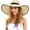 Beige, variant on Kukuzhu Sun Hats for Women Oversize Wide Brim Straw Beach Hat Floppy Foldable Roll-Up Summer Vacation UPF 50+