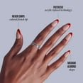 thumbnail image 3 of Kiss Core French Tip Press On Nails Almond, ‘Optimistic’, Red, Medium Length, 32 Count, 3 of 12