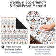 thumbnail image 4 of Large Square Boho Mahjong Mat 31.5 Inches, Anti-Slip Noise Reducing Rubber Pad for Tabletop Games, Multi-Functional Mat for Cards Tiles and Family Board Games, 4 of 7