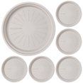 thumbnail image 1 of Bandeja redonda para platillo de plantas, maceta de plástico resistente, elegante, para interiores y exteriores, 6 uds., 1 of 6