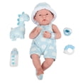 thumbnail image 3 of JC Toys La Newborn All-Vinyl-Anatomically Correct Real Boy 15 Baby Doll in Blue and Deluxe Accessories, Designed by Berenguer., Blue - Dots, Model:18064, 3 of 5