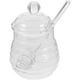 thumbnail image 3 of EeaseMX Tarro de miel de vidrio de 250 ml, transparente, con cucharón y tapa, para uso doméstico en la cocina., 3 of 7