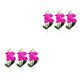 thumbnail image 3 of Inteprter 3 paquetes/lote Elija opciones ecológicas con estas flores de orquídeas de plástico para la decoración del hogar quad púrpura 2Conjunto, 3 of 6