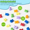 thumbnail image 5 of Xinhuidalsq Rainbow Counting Bears Juego de 100 10 Colores Clasificación Teddy Plastic Bears Manipulativos matemáticos para niños pequeños 1 Pulgada Bear Conters Edades 3 Niños, 5 of 5