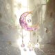 thumbnail image 1 of Adorno de campana de viento de cristal, colgante de luna y estrella, regalo de joyería de piedra Natural de amatista Tmvgtek Para estrenar, 1 of 6