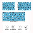 thumbnail image 4 of Orca Blue Pattern Pillowcase Queen Size 30''x20'' Satin Double-Sided Print Soft Wrinkle Resistant, 4 of 9