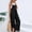 Black, variant on Women's Plus Size Rompers and Jumpsuits Summer Casual Sleeveless with Pockets Solid