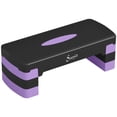 thumbnail image 1 of Soozier Aerobic Exercise Step Platform, Adjustable Aerobic Stepper, Purple, 1 of 10