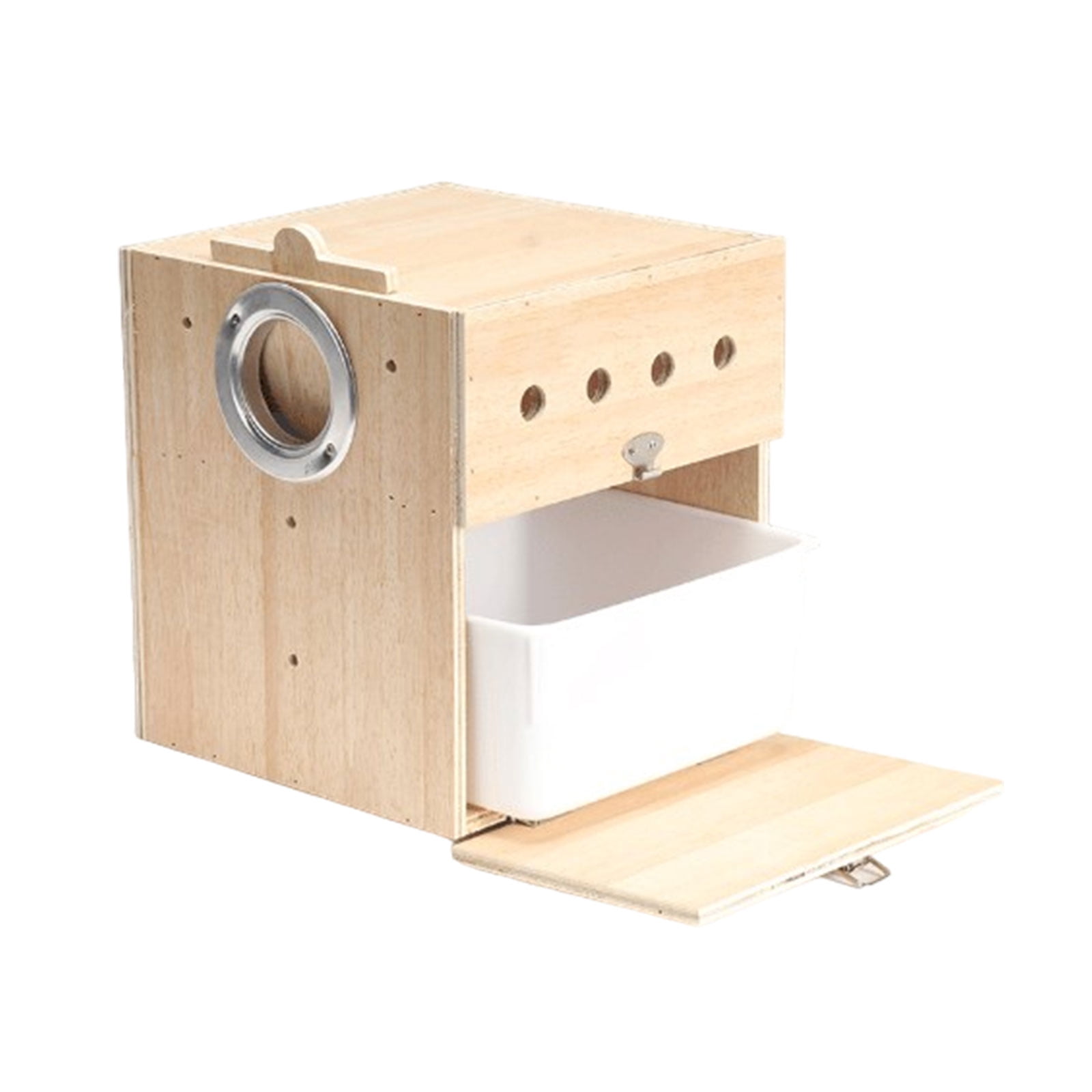Bird House Cage Nest Box Nest Detachable Drawer Standing Hideouts for Bird Enthusiasts Hideouts Household Use