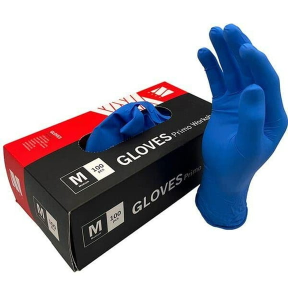 M Part Primo Nitrile Workshop Glove 6 mil - Box 100 - Small