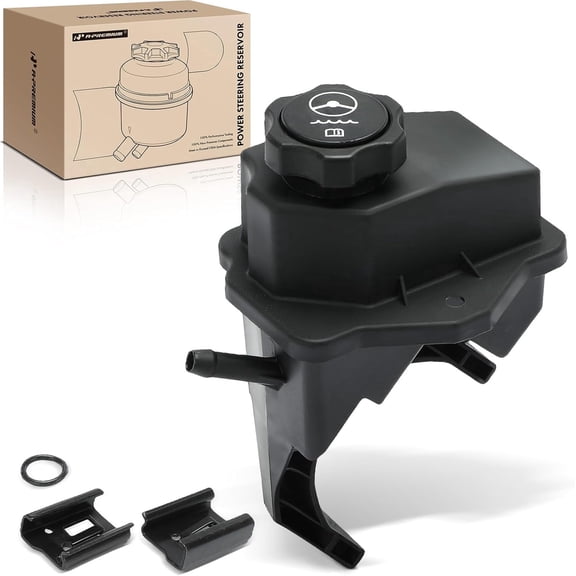 A-Premium Power Steering Reservoir with Cap Compatible with Chevrolet Malibu Impala Monte Carlo Uplander Buick Terraza Pontiac G6 Montana Saturn Aura