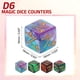 thumbnail image 2 of Juego de Contadores de Dados Mágicos de 24 Piezas, Set de Fichas de Contador de Vida D6 de Acrílico, 4 Colores, 2 of 6