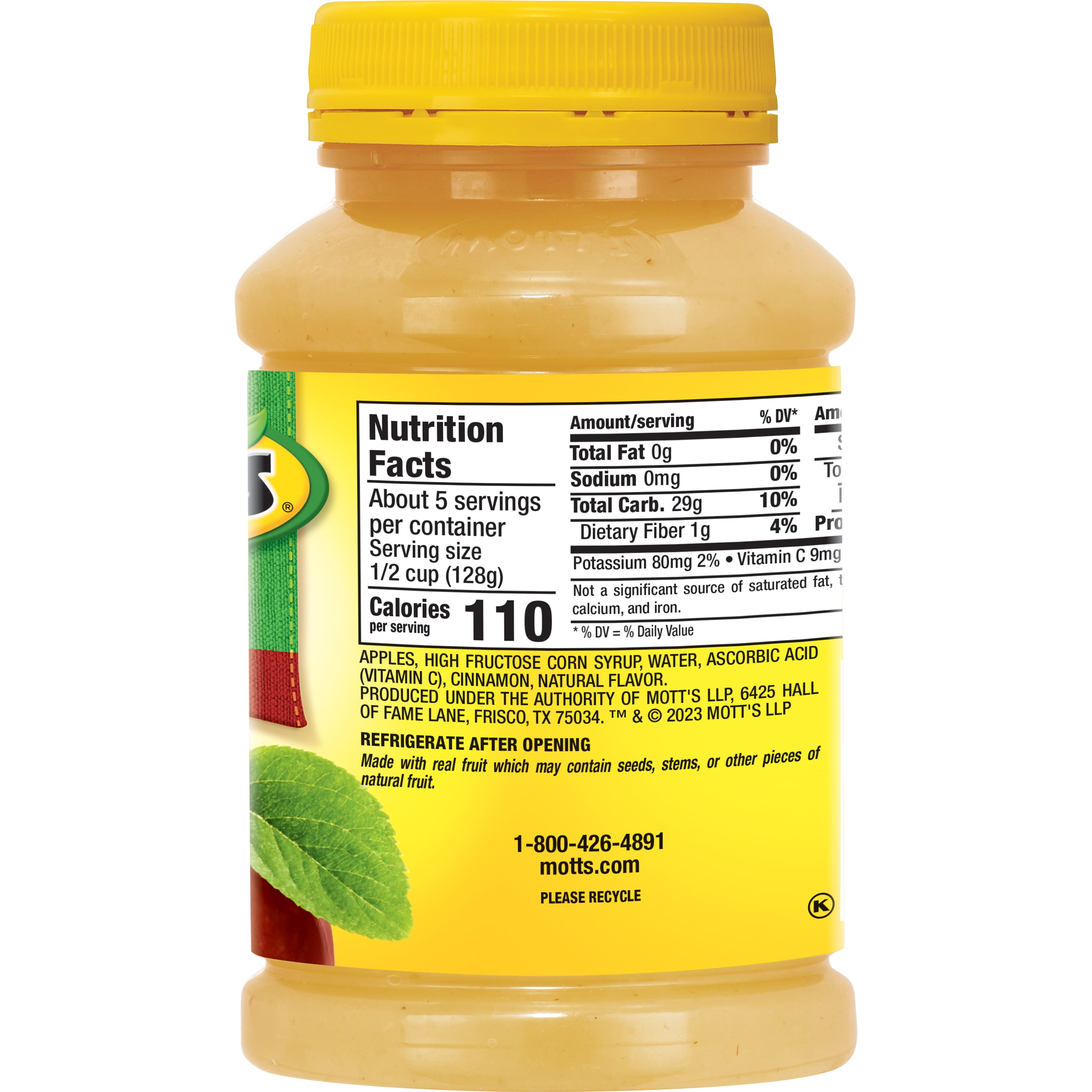 Mott's Cinnamon Applesauce, 24 oz Jar (12 Pack)