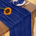thumbnail image 3 of Mantel de mesa DeZerlor, gasa azul real, 35 x 300 cm, paquete de 6, 3 of 3
