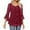 Red, variant on Fancy tops for women Top With Glitter Mesh And Flutter Sleeves For A Casual And Comfortable Daily Wear