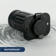 thumbnail image 5 of Five Oceans Marine Waterproof Dual Port USB Power Socket, 12 Volts - 24 Volts, UV-Stabilized ABS Plastic, Easy Installation, Sport, Pontoon, Fishing Boats, LED Power Indicator, 5 of 9