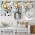thumbnail image 4 of Designart "Turquoise Gold Geometric Mirror" Abstract Shapes Metal Art Print, 4 of 5