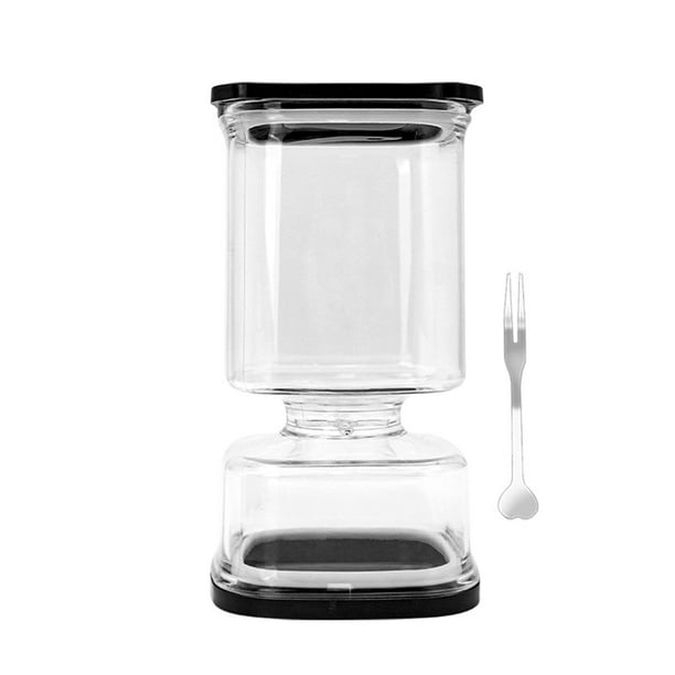 Frasco para kimchi con separación de humedad y sequedad | Recipiente de plástico para encurtir pepinos y frutas | Frasco de 4 litros para almacenar alimentos con tapa hermética